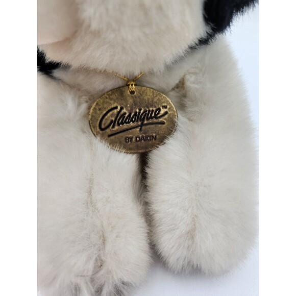 Vintage 1988 Dakin Classique Siberian Husky Dog Plush Blue Eyes 11" - Picture 6 of 9